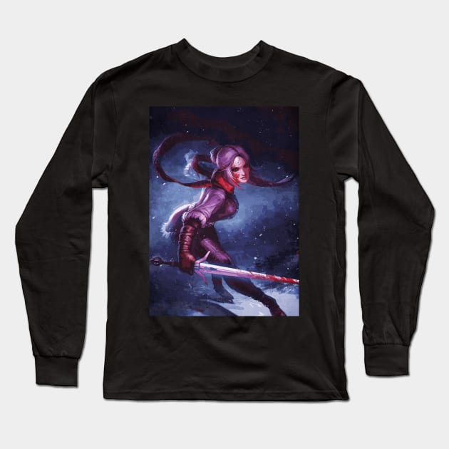 Witcher v5 Long Sleeve T-Shirt by Durro